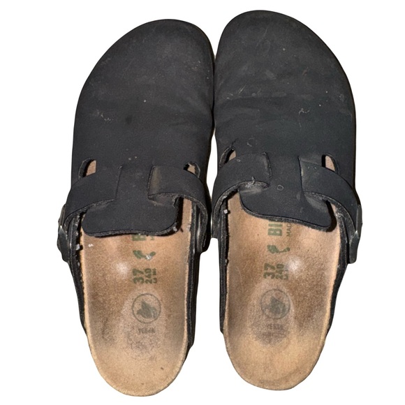 Vegan Black Birkenstock Clogs - Picture 1 of 5